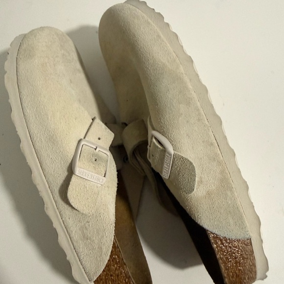 Birkenstock Light Tan Suede Slip-Ons - Picture 5 of 6